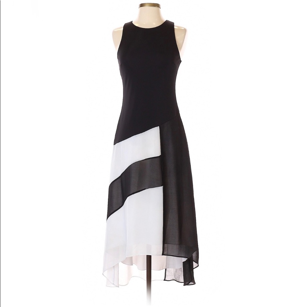 Bailey 44 Black & White Tea-Length Dress